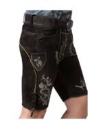 Schwarzberg Black Suede Hunter’s Lederhosen - Image 4