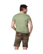 Vintage Walnut Brown lederhosen with Forest Green Embroidery - Image 4