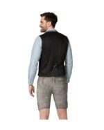 Augsburg Fog – Light Grey Traditional Lederhosen with Floral Embroidery - Image 5