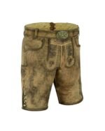 Altdorf Walnut Brown Bavarian Goat Suede Lederhosen - Image 2