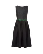 Lavender Purple Dirndl with Silver Apron & Lace Accents - Image 3