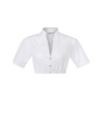 Hannelore – Pure White Button-Front Dirndl Blouse - Image 2