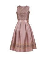 Bad Tölz – Blush Mauve & Champagne Floral Lace Dirndl - Image 6