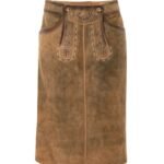 Vintage Brown Women Bavarian Skirt-Anna Skirt