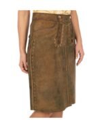Vintage Brown Women Bavarian Skirt-Anna Skirt - Image 4