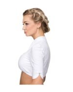 Selma High-Neck White Dirndl Blouse – Elegant Bavarian Style - Image 2