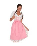 Lieselotte – Blossom Pink & Ivory Floral Pattern Dirndl - Image 4
