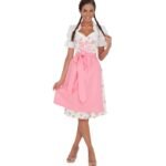 Lieselotte – Blossom Pink & Ivory Floral Pattern Dirndl