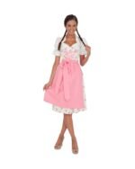 Lieselotte – Blossom Pink & Ivory Floral Pattern Dirndl