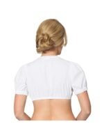 Liora – Frost White Puff-Sleeve Dirndl Blouse for Oktoberfest Outfits - Image 5