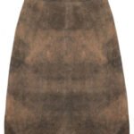Helene – Mocha Suede Trachten Skirt | German Attire