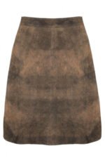 Helene – Mocha Suede Trachten Skirt | German Attire