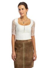 Clara – Salzburg Almond Suede Trachten Skirt - Image 3