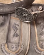 close Berchtesgaden Ash-Grey Traditional Lederhosen