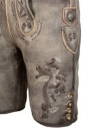 left side Berchtesgaden Ash-Grey Traditional Lederhosen