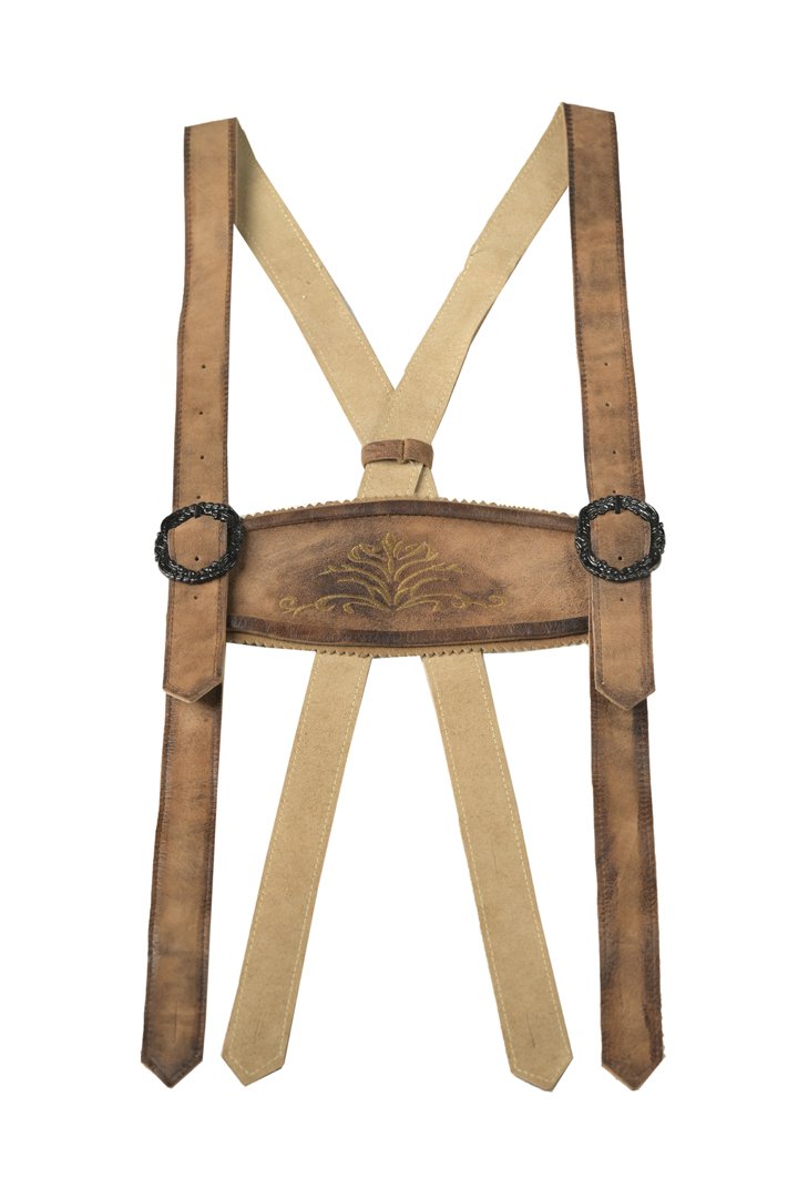 stylish-bavarian-lederhosen-suspenders.jpg Passau Sienna Alpine Lederhosen Suspender – Heritage Comfort - Image 1