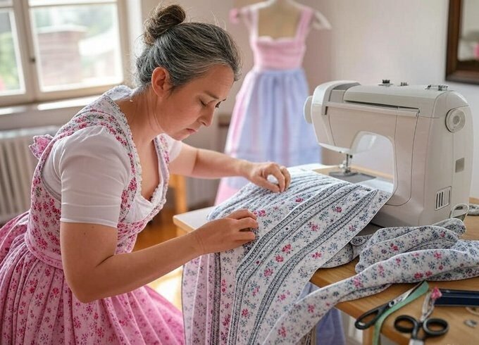 how to make a dirndl dress