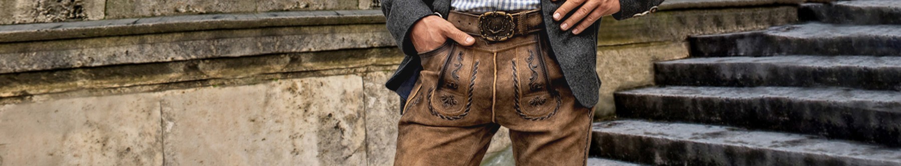 knee length lederhosen